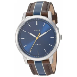 Uhrenarmband Fossil FS5554 Leder Mehrfarbig 22mm